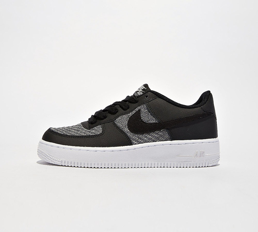 Women Nike Junior Air Force 1 LV8 Trainer | Black / Black / Vast Grey