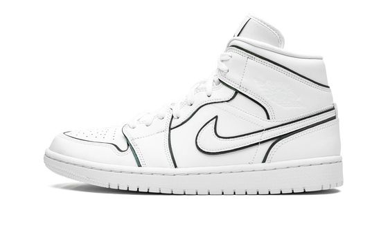 Air Jordans 1 Mid Iridescent Reflective White CK6587-100