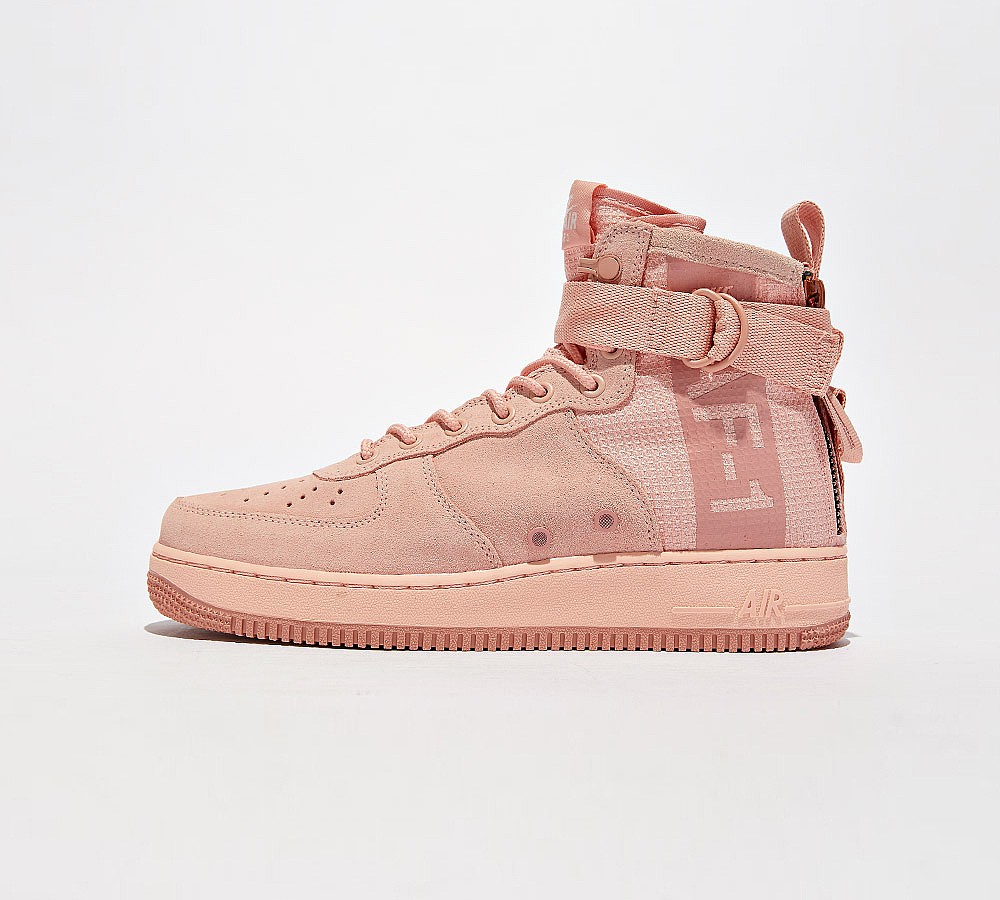 Women Nike SF Air Force One Mid Trainer | Coral Stardust