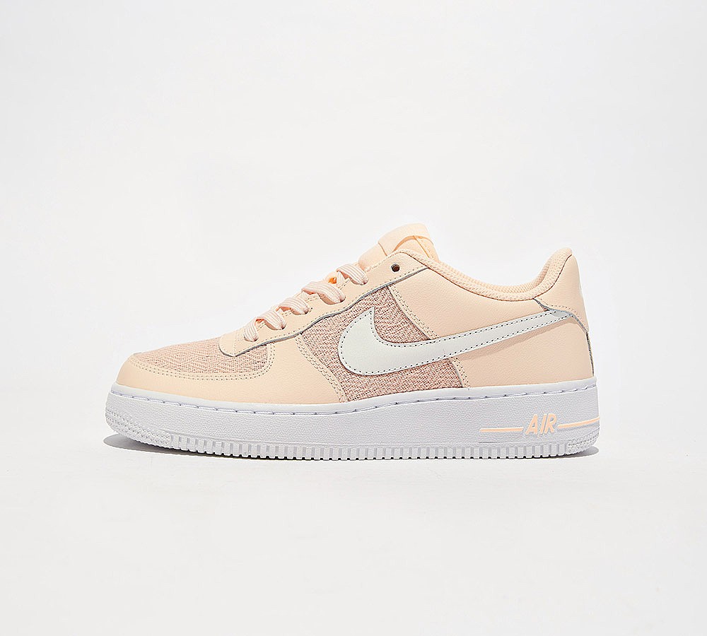 Women Nike Junior Air Force 1 LV8 Trainer | Crimson Tint / Sail