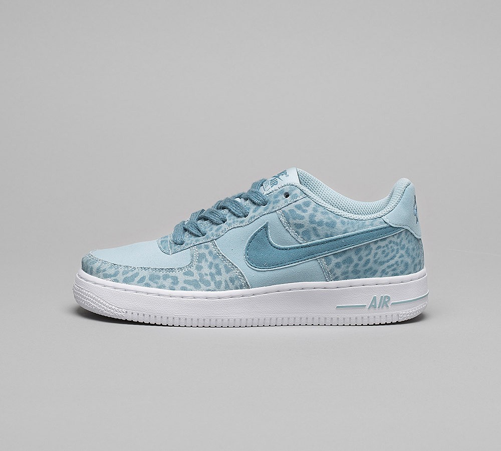 Women Nike Junior Air Force 1 LV8 Trainer | Ocean Bliss / Aqua / White