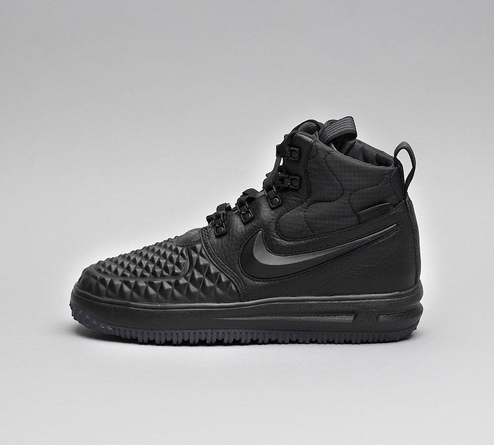 Women Nike Junior Lunar Force 1 Duckboot '17 GS Trainer | Black / Blac