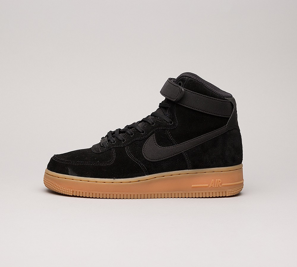 Women Nike Womens Air Force 1 Hi SE Trainer | Black / Black / Gum